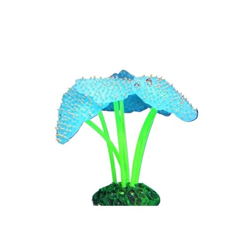 Leuchtende Anemone Simulation Künstliche Pflanze Aquarium Dekor Kunststoff Dekoration Geeignet for Aquarium Landschaft(E) von TMAOZW