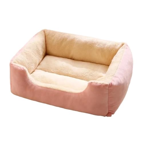 TMAOZW Haustier-Katzenbett, Sofa, warmes Haus, Zwinger, geeignet for kleine Hunde, Katzenbett for draußen, Katzenbett fürs Auto(Pink,50x39cm) von TMAOZW