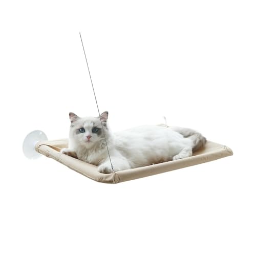 TMAOZW Katzenhängematte for Haustiere, for Aufhängen, Katzenbett, Katzenbett, Hausklettern, geeignet for Hauskatzen oder kleine Hundebetten, Maschine(Light Yellow) von TMAOZW