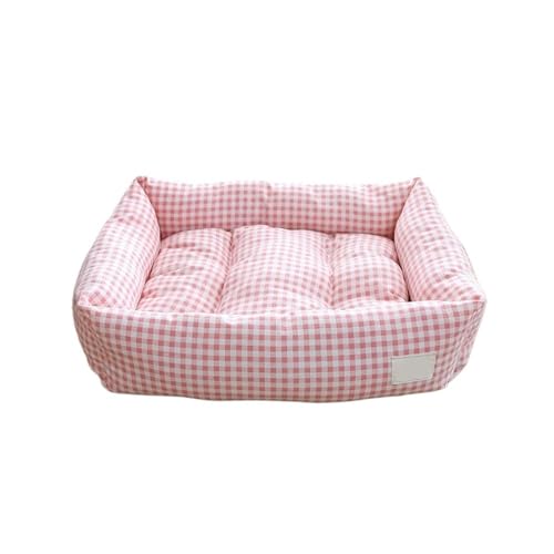 TMAOZW Warme Haustiermatratze, weiches Plüsch-Katzenbett, alle Jahreszeiten, universelle Hundehütte, klein, geeignet for Katzen und Hunde, die Spielen, ausruhen, Mittagspause(Pink,50x40cm) von TMAOZW