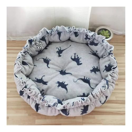 TMAOZW Weiches Katzenbett, Flauschiges, verstellbares Katzenkissen, rund, warm, leicht, for Haustiere, Hundebett, geeignet for Ausruhen und Entspannen im Freien(16,L 50CM) von TMAOZW