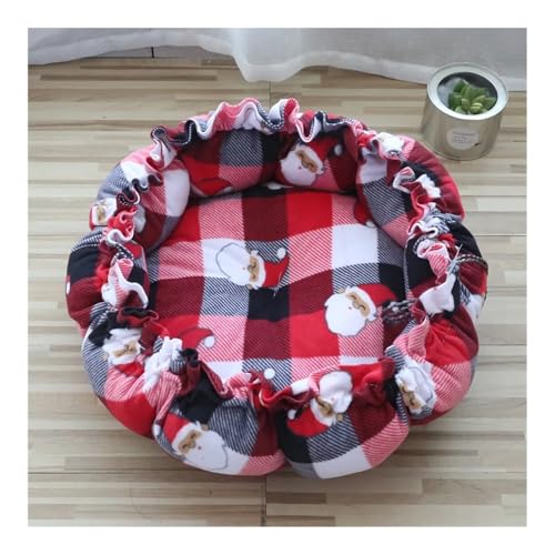 TMAOZW Weiches Katzenbett, Flauschiges, verstellbares Katzenkissen, rund, warm, leicht, for Haustiere, Hundebett, geeignet for Ausruhen und Entspannen im Freien(21,M 35CM) von TMAOZW