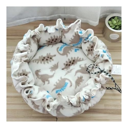 TMAOZW Weiches Katzenbett, Flauschiges, verstellbares Katzenkissen, rund, warm, leicht, for Haustiere, Hundebett, geeignet for Ausruhen und Entspannen im Freien(25,L 50CM) von TMAOZW