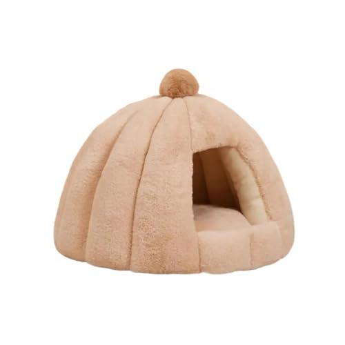 TMAOZW Winter Warme Haustier Hund Haus Katze Bett Matte Abnehmbare Geeignet for Katzen Oder Kleine Hunde(Khaki,48cmX40cm) von TMAOZW