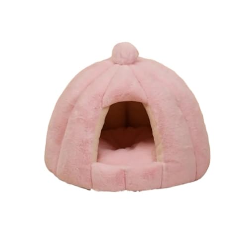 TMAOZW Winter Warme Haustier Hund Haus Katze Bett Matte Abnehmbare Geeignet for Katzen Oder Kleine Hunde(Pink,56cmX48cm) von TMAOZW