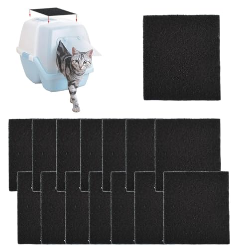 Carbon-Geruchsfilter,Kohlefilter für Katzentoilette,Ersatzfilter für Katzentoilette,Ersatzfilter für Katzentoilette Katzenstreu Filter,Verwendet für die Desodorierung von Katzentoiletten,15 pcs von TMRBBesty