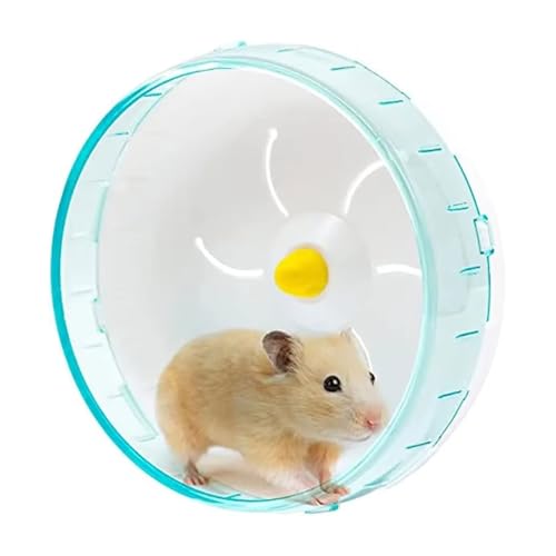 Hamsterrad, leises Hamsterrad, Hamsterlaufrad, leises Übungsrad aus Kunststoff, geeignet für Hamster, Rennmäuse, Mäuse und andere kleine Haustiere, Blau, 12 cm von TMRBBesty