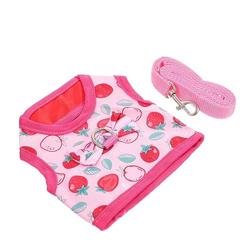 TOBBOMEY 1 Satz Hasenkleidung Kleiner Hund Cocker Welpe Züchten Liner Für Kleine Hunde Haustier Tier Käfig Kaninchen Stall Zubehör Frettchen Figuren Hundegeschirr Polyester Rosa von TOBBOMEY