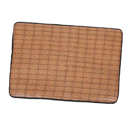 TOBBOMEY 1Stk Eismatte für Haustiere Kühlplatte Platte Haustier doppelseitiges Kissen pet Heating pad kühlmatten für Haustiere Kühldecke für Haustiere Eisseidenmatte für Haustiere Brown von TOBBOMEY