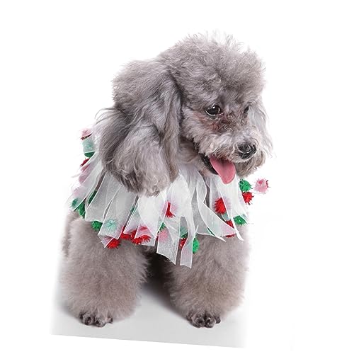 TOBBOMEY 2 STK Weihnachtsschal Für Haustiere Verstellbare Hundehalsbänder Weihnachtshundebindungen Weihnachten Welpe Kragenschleifen Urlaub Katzenhalsband Kätzchenhalsbänder Polyester von TOBBOMEY