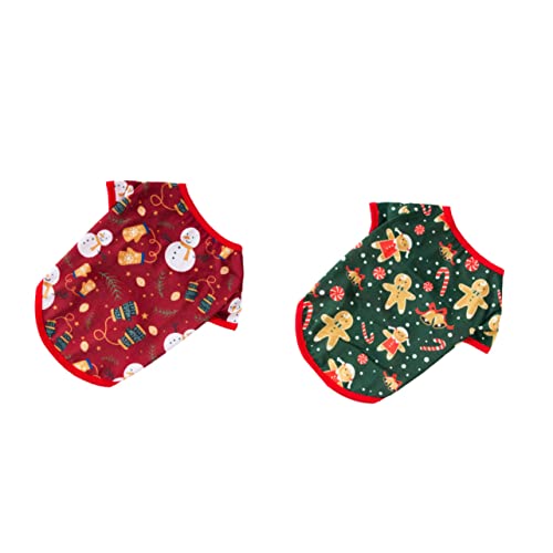 TOBBOMEY 2PCs Weihnachten Haustier Hund Kostüm Weihnachten Lustige Haustier Kleidung für Hunde Welpen Katzen Haustier Kleidungsstück Feine Verarbeitung von TOBBOMEY