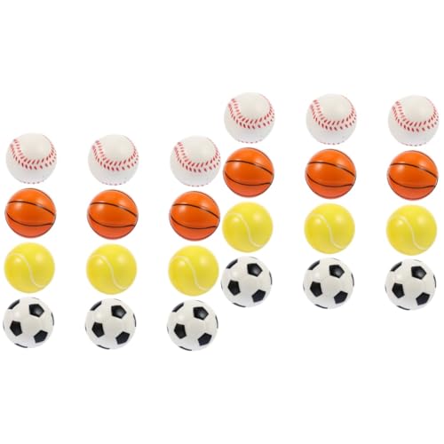 TOBBOMEY 24 STK Spielzeugball Für Haustiere Hundespielzeug Kleiner Hund Kuschelige Hundebälle Unzerstörbares Hundespielzeug Apportierspielzeug Für Hunde Leckerbälle Für Hunde Colorful Pu von TOBBOMEY