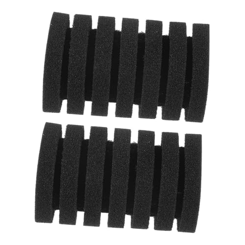 TOBBOMEY 2St Filterschwamm Schwimmbad Aquarium Schwämme Luft Besonderheit Replacement Filter ersatzfilter Filterwechseln Filter Reinigung Schwammhülsen für Tank Aquarienversorgung Black von TOBBOMEY