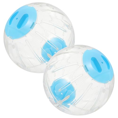 TOBBOMEY 2St Hamster-Gymnastikball Hamster Hamster zubehör Hundespielzeugball Minikäfig für Hamster Hundeballwerfer Chinchilla-Übungsbälle Übungsbälle für Käfigratten STK Sky-Blue von TOBBOMEY