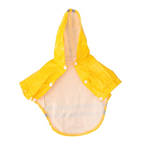 TOBBOMEY 2St Haustier Regen Slicker Warnschutz Regenjacke Hunde-regencape Regenmantel für Haustiere großer Hunderegenmantel wimperntusche Regenjacke für Haustiere Hund Regen Slicker Yellow von TOBBOMEY