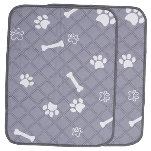 TOBBOMEY Doggie Pee Pad 2 Stück Waschbare Haustier-PIPI-Pads Hundeurinmatte Haustier-trainingspad Weich Und Robust Für Den Innenbereich Autositz von TOBBOMEY