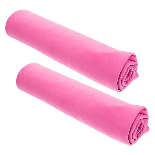 TOBBOMEY 2St hundehandtuch Dog Towel Katzen Badetuch Katzen Handtuch Tier Trockentuch Hunde-Trockentücher für Hunde, saugfähig Trocknen Wurf Hund duschtuch Badetuch für Haustiere PVA Rosa von TOBBOMEY