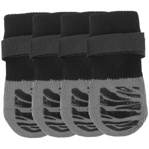 TOBBOMEY 4 Stück Haustier Socken Haustiersocken Entzückende Pfotenschützer Wiederverwendbare Pfotenschützer Katzenstiefel Für Katzen Atmungsaktive Wintersocken Socken Für Hund Nylon von TOBBOMEY