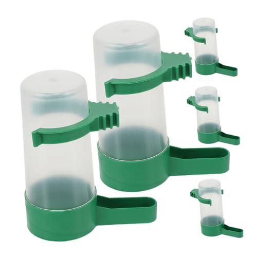 TOBBOMEY Papageienbadewanne 5er Set Automatischer Vogeltränker Wiederverwendbarer Wasserdispenser Für Papageien Und Vögel Praktisches Trinkzubehör Für Vögel Wasserspender Für Tierbedarf von TOBBOMEY