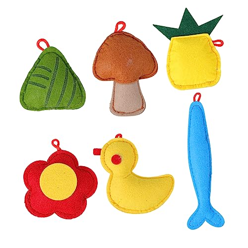 TOBBOMEY 6 Stücke Katze Catnip Toys Pet Kau Playhing Adorable Kätzchen Interactive Spielzeug von TOBBOMEY