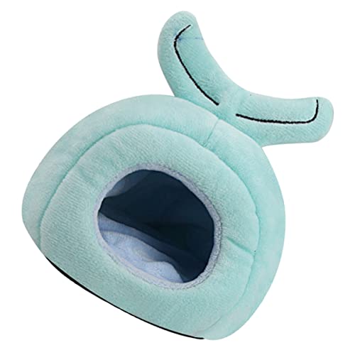 TOBBOMEY Cartoon Whale Form Warm Plüsch Nest Bett Höhle Für Hamster Ratten Igele von TOBBOMEY