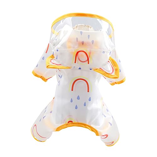 TOBBOMEY Entzückende Raincoat Für Hunde Kleinen Welpen Raincoat Transparent Welpen Raincoat Für Outdoor von TOBBOMEY