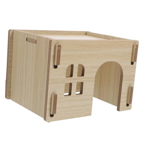 TOBBOMEY Meerschweinchen-schlafhaus Holz-Hamster-unterschlupf Extra Großes Versteck Kleintier-holzhaus Burg-versteck Robuste Konstruktion TOBBOMEY Meerschweinchen-schlafhaus Holz-Hamster-unterschlupf Extra Großes Versteck Kleintier-holzhaus Burg-versteck Robuste Konstruktion von TOBBOMEY