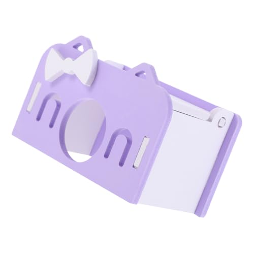 TOBBOMEY Hamsterversteck Hamsterkäfig Meerschweinchenhaus Rattenhaus Käfig Hamsterhaus Dekoratives Rattenversteck Versteckhaus Für Meerschweinchen Hamsterhütte Rattenvorräte PVC Violet von TOBBOMEY