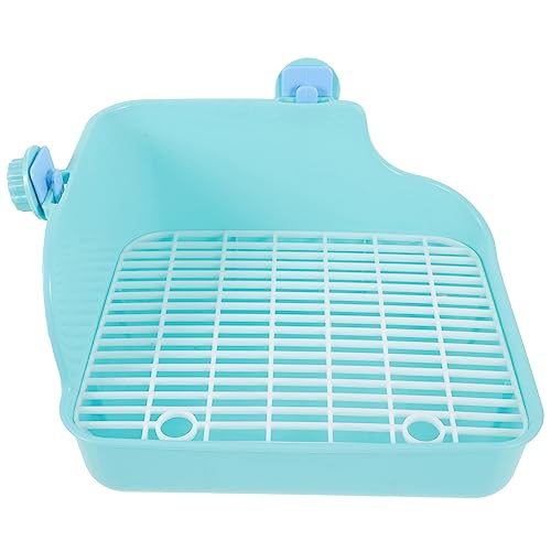 TOBBOMEY Haustier Hamster Kaninchen Toilettenbecken Einstreu Haustier Toilettentrainer Meerschweinchen Bettwäsche Kaninchen Töpfchen Trainer Welpen Pad Halter Tablett Haustier von TOBBOMEY