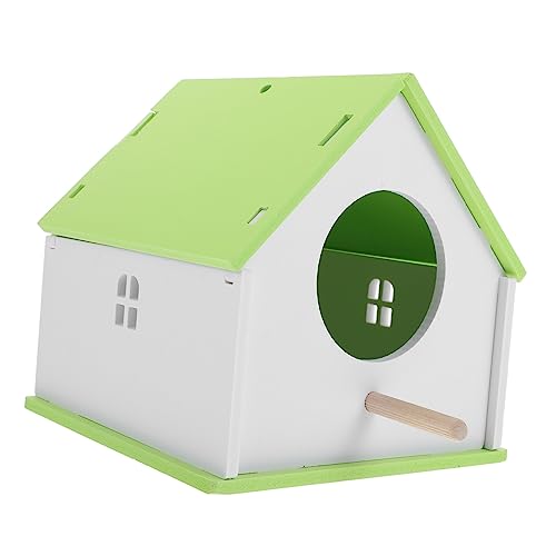 TOBBOMEY Haustier Vogelnest Vogel Fütterer Vogelhäuser Vogelfütterer Taube Vogelkäfig Papageienkäfig Vogelschutz Meise vogelhaus Bird House vogeltränke käfig Bird cage Birdcage PVC Green von TOBBOMEY