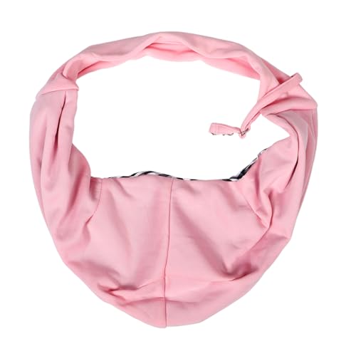 TOBBOMEY Haustiertasche Haustierträger Katzenbeutel Schultertasche für Haustiere Verstellbarer Schultergurt haustierbett Tragetuch für Haustiere Trageschlaufe für Welpen Polyester Rosa von TOBBOMEY