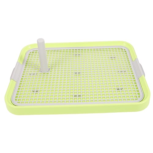 TOBBOMEY Haustiertoilette Mesh-Toilette für Haustiere Hundeunterlagen extra groß Töpfchenauflage pet Supplies pet Bowl dogbowl Welpentrainingstoilette Indoor-Hundetöpfe Plastik Light Green von TOBBOMEY