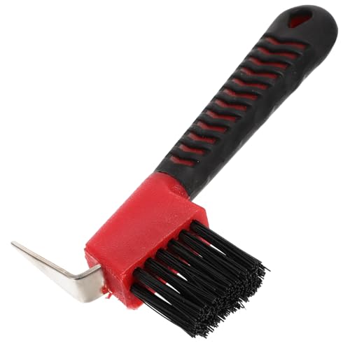 TOBBOMEY Deluxe Hufkratzer Mit Bürste Robuster Hufpick Mit Ergonomischem Griff Pferdepflege Zubehör Zufälliger Farbe Ideal Für Die Hufpflege Und Das Grooming Von Pferden von TOBBOMEY