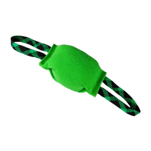 TOBBOMEY Hundebissstab Haustiere Quietschspielzeug für Hunde Seilspielzeug hundeintelligenz Dog Toy Interaktives für Hunde Hundebiss-Zugspielzeug feines Leinen Green von TOBBOMEY