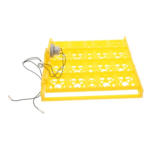 TOBBOMEY Inkubator Wachtel-Feeder Mini-Eier Hühnerbrutkasten Dash Eierkocher Grübler Eierablage Spender Eierhalter Automatischer Brutkasten Zubehör Für Eierbrutkasten Plastik Yellow von TOBBOMEY