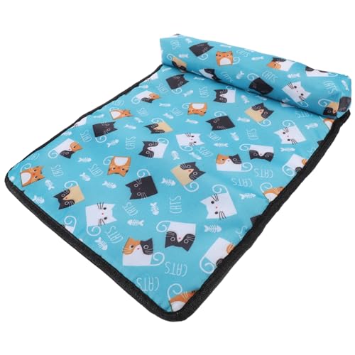 TOBBOMEY Kissen Für Haustiere Kühlung Hundebetten Flauschiges Hundebett Kleines Katzenbett Sommerunterlage Für Katzen Sommerkühlmatte Für Haustiere Coole Matte Für Hunde Stoff von TOBBOMEY