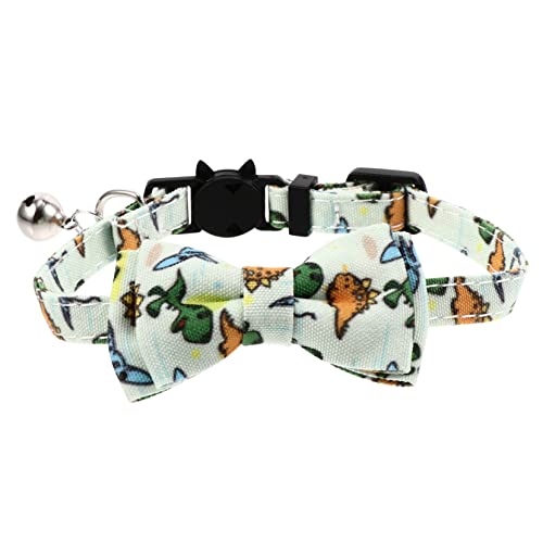 TOBBOMEY Pet Bowtie Collar Pet Bell Necklace Einstellbar Kätzchenkragen Für Partyfestival von TOBBOMEY