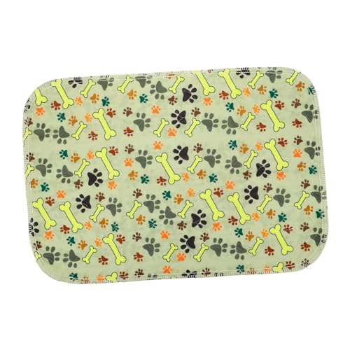 TOBBOMEY Pet Pinkelmatte Welpe Waschbare Hundepipipads Hundeunterlagen PIPI-Pads Für Hunde Trainingsunterlage Für Haustiere Kisteneinlage Für Hundekäfige Pet Pee Pads Für Katzen Polyester von TOBBOMEY