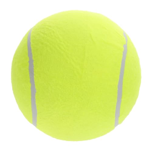 TOBBOMEY Tennisball Für Haustiere Großer Tennisball Großer Aufblasbarer Tennisball Großer Aufblasbarer Ball Lustiger Riesiger Tennisball Kauspielzeug Kugel Aufblasbar Ball Spielen Gummi von TOBBOMEY