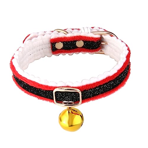 TOBBOMEY Weihnachts Haustierhalsband Weihnachts Katzenglocke Haustiere Hunde Dekoratives Halsband Hundehalsband Weihnachtshalsband Haustier Weihnachtszubehör Heimtierbedarf von TOBBOMEY