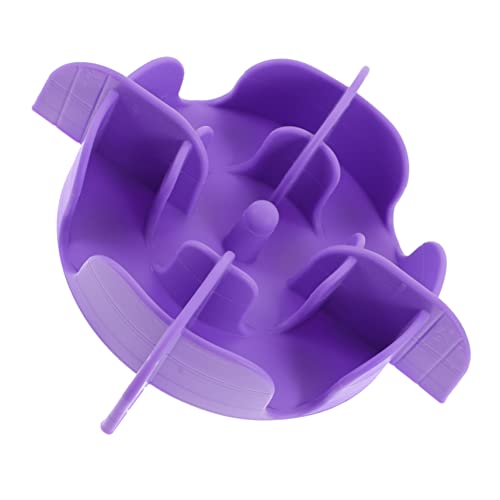 TOBBOMEY langsamer Zubringer Suction Cup saugnäpfe Hundehaufen hundekot hundezuggeschirr Puzzle Hundenapf Hundenäpfe Haustier Hundenapf langsam fressen Hundenapfeinsatz Kieselgel Violet von TOBBOMEY