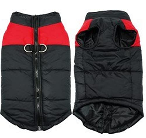 TOBILE Hundebekleidung für den Winter, für Hunde, Welpen, Weste, Outdoor-Kleidung, warme Hundebekleidung für kleine, mittelgroße und große Hunde, S-7XL-rot, 7XL von TOBILE