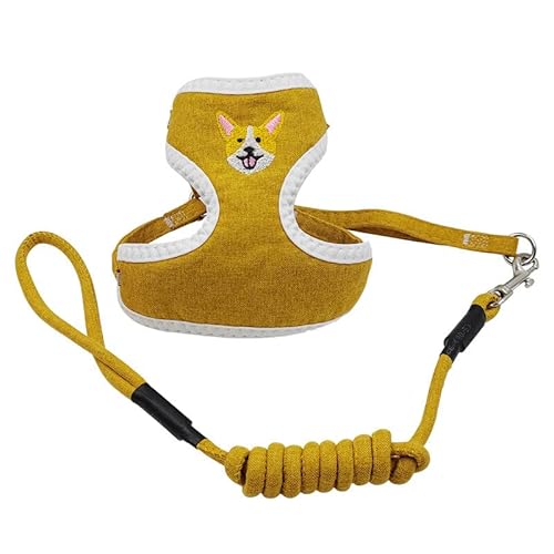 TOBILE Hundegeschirr Einstellbare Atmungsaktive Leinen Pet Harness Kleine Haustier Leine Set von TOBILE