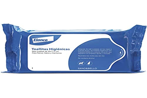 TODOPETS Hygienische Tücher für Hunde, Katzen und Welpen, 30 x 17,5 cm von Elanco