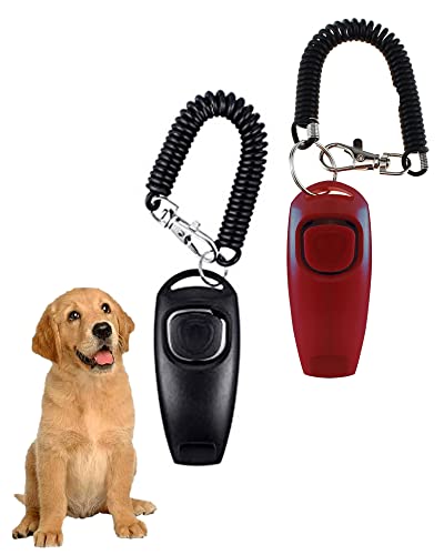 TODREMOU Hundepfeife Rütter Rückruf Hundepfeifen-Armband Hunde Pfeifen Pfeife Hund Hundepfeiffe Hochfrequenz, Hund-Klicker Hundeklicker Set von TODREMOU