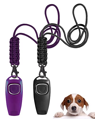 TODREMOU Hundepfeife Rütter Rückruf-Hundepfeifen Hochfrequenz Klicker Hundeklicker Set Clicker Hundetraining Clickertraining von TODREMOU