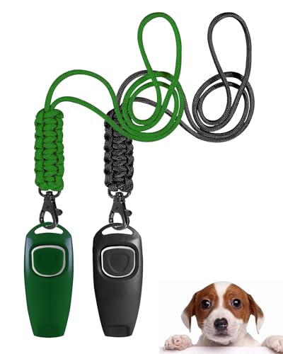 TODREMOU Hundepfeife Rütter Rückruf-Hundepfeifen Hochfrequenz Klicker Hundeklicker Set Clicker Hundetraining Clickertraining von TODREMOU