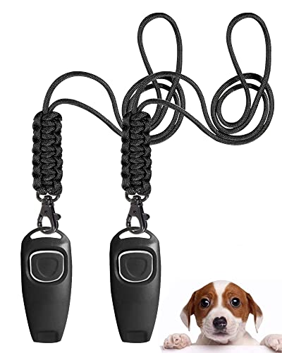 TODREMOU Hundepfeife Rütter Rückruf-Hundepfeifen Hochfrequenz Klicker Hundeklicker Set Clicker Hundetraining Clickertraining von TODREMOU