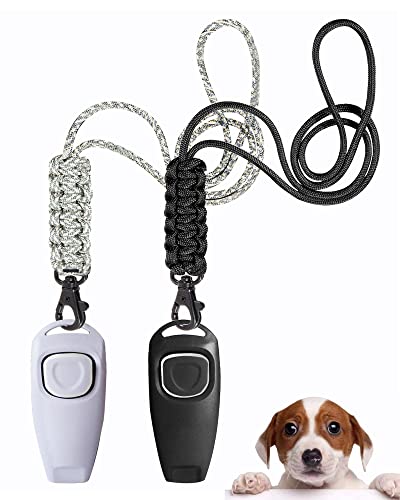 TODREMOU Hundepfeife Rütter Rückruf-Hundepfeifen Hochfrequenz Klicker Hundeklicker Set Clicker Hundetraining Clickertraining von TODREMOU