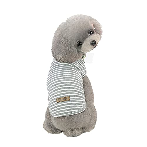 TOEFIT Hundemäntel für den Sommer, Hunde, Sommerweste, Kleidung für Hunde, Haustierkleidung, Hundemantel, niedliche Kleidung, Welpenkleidung, 35, Grau von TOEFIT